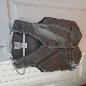 Carter's special occasion, boys Heather Gray vest 5t